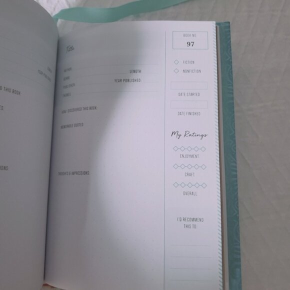 Anne Bogel "My Reading Life" Write in Book Check Journal- Hardcover - Picture 15 of 16